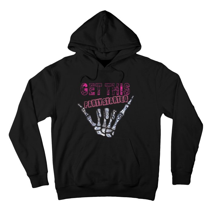 I Get This Party Started Skeleton Hoodie