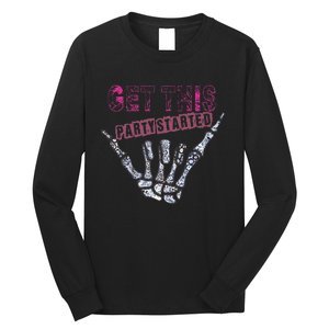 I Get This Party Started Skeleton Long Sleeve Shirt