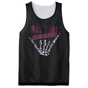 I Get This Party Started Skeleton Mesh Reversible Basketball Jersey Tank