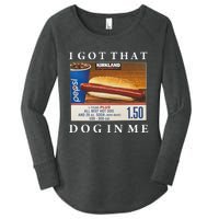 I Got That Hot Dog In Me Funny Keep 150 Dank Meme Costco Hot Dog Women's Perfect Tri Tunic Long Sleeve Shirt