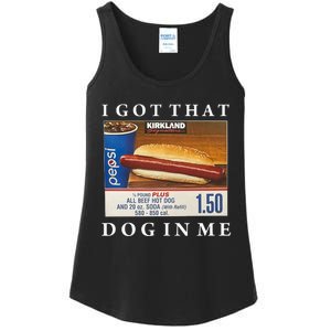 I Got That Hot Dog In Me Funny Keep 150 Dank Meme Costco Hot Dog Ladies Essential Tank