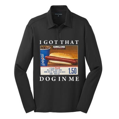 I Got That Hot Dog In Me Funny Keep 150 Dank Meme Costco Hot Dog Silk Touch Performance Long Sleeve Polo