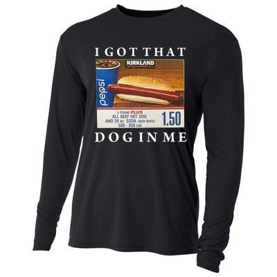 I Got That Hot Dog In Me Funny Keep 150 Dank Meme Costco Hot Dog Cooling Performance Long Sleeve Crew