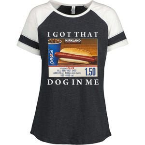 I Got That Hot Dog In Me Funny Keep 150 Dank Meme Costco Hot Dog Enza Ladies Jersey Colorblock Tee