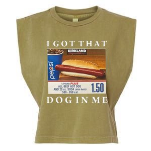 I Got That Hot Dog In Me Funny Keep 150 Dank Meme Costco Hot Dog Garment-Dyed Women's Muscle Tee