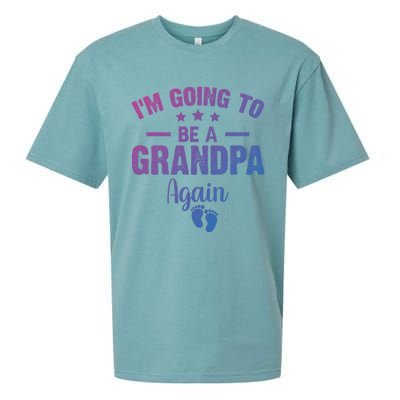 Im Going To Be A Grandpa Again Promoted To Grandpa Again Cute Gift Sueded Cloud Jersey T-Shirt