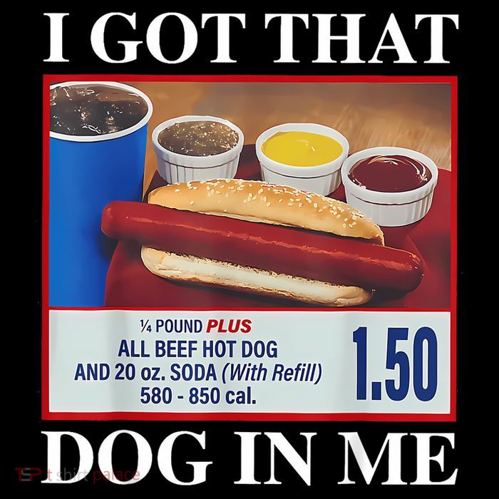 I Got That Dog In Me Funny Hotdog Meme Viral Quote USA-Made Doggie Bandana