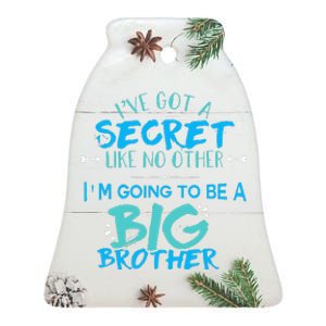 I'm Going To Be A Big Brother Pregnancy Reveal Ceramic Bell Ornament