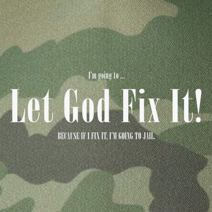 I'm Going To Let God Fix It If I Fix It I'm Going To Jail  Legacy Tie Dye Trucker Hat