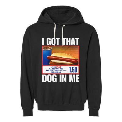 I Got That Dog In Me Funny Hotdogs Combo Mom Dad Garment-Dyed Fleece Hoodie