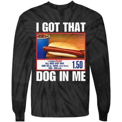 I Got That Dog In Me Funny Hotdogs Combo Mom Dad Tie-Dye Long Sleeve Shirt