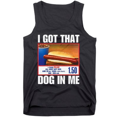 I Got That Dog In Me Funny Hotdogs Combo Mom Dad Tank Top