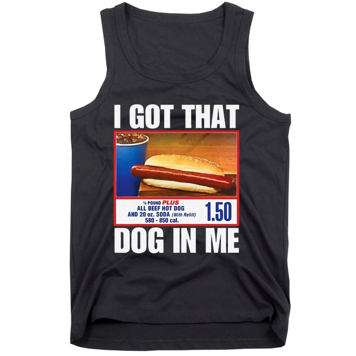 I Got That Dog In Me Funny Hotdogs Combo Mom Dad Tank Top