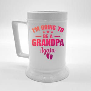 Im Going To Be A Grandpa Again Promoted To Grandpa Again Cute Gift Beer Stein