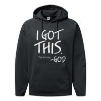 I Got This. Stop Worrying. God Jesus Christian Faith Performance Fleece Hoodie