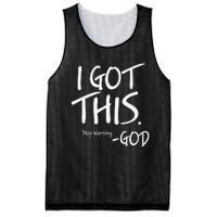 I Got This. Stop Worrying. God Jesus Christian Faith Mesh Reversible Basketball Jersey Tank