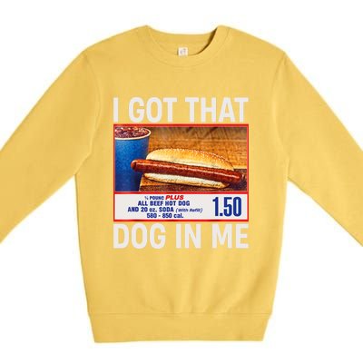 I Got That Dog In Me Funny Hotdogs Combo 4th Of July Dad Mom Premium Crewneck Sweatshirt