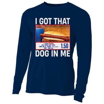 I Got That Dog In Me Funny Hotdogs Combo 4th Of July Dad Mom Cooling Performance Long Sleeve Crew