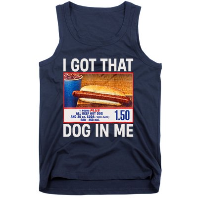 I Got That Dog In Me Funny Hotdogs Combo 4th Of July Dad Mom Tank Top