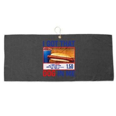 I Got That Dog In Me Funny Hotdogs Combo 4th Of July Dad Mom Large Microfiber Waffle Golf Towel