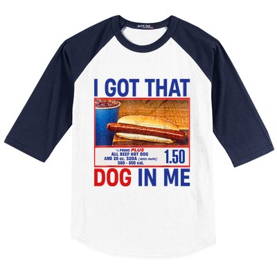 I Got That Dog In Me Funny Hotdogs Combo 4th Of July Dad Mom Baseball Sleeve Shirt