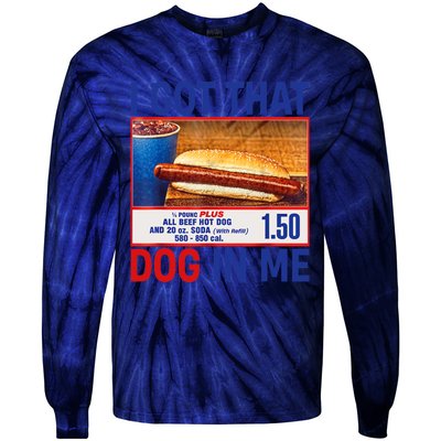 I Got That Dog In Me Funny Hotdogs Combo 4th Of July Dad Mom Tie-Dye Long Sleeve Shirt