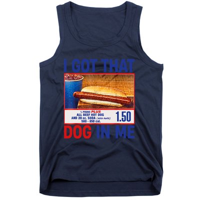 I Got That Dog In Me Funny Hotdogs Combo 4th Of July Dad Mom Tank Top