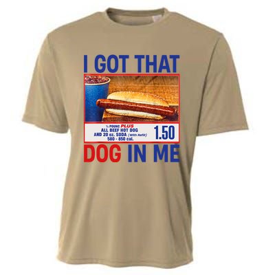 I Got That Dog In Me Funny Hotdogs Combo 4th Of July Dad Mom Cooling Performance Crew T-Shirt