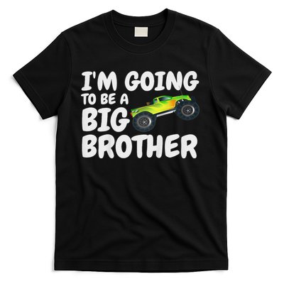 I'm Going To Be A Big Brother Announcement Monster Truck Car T-Shirt