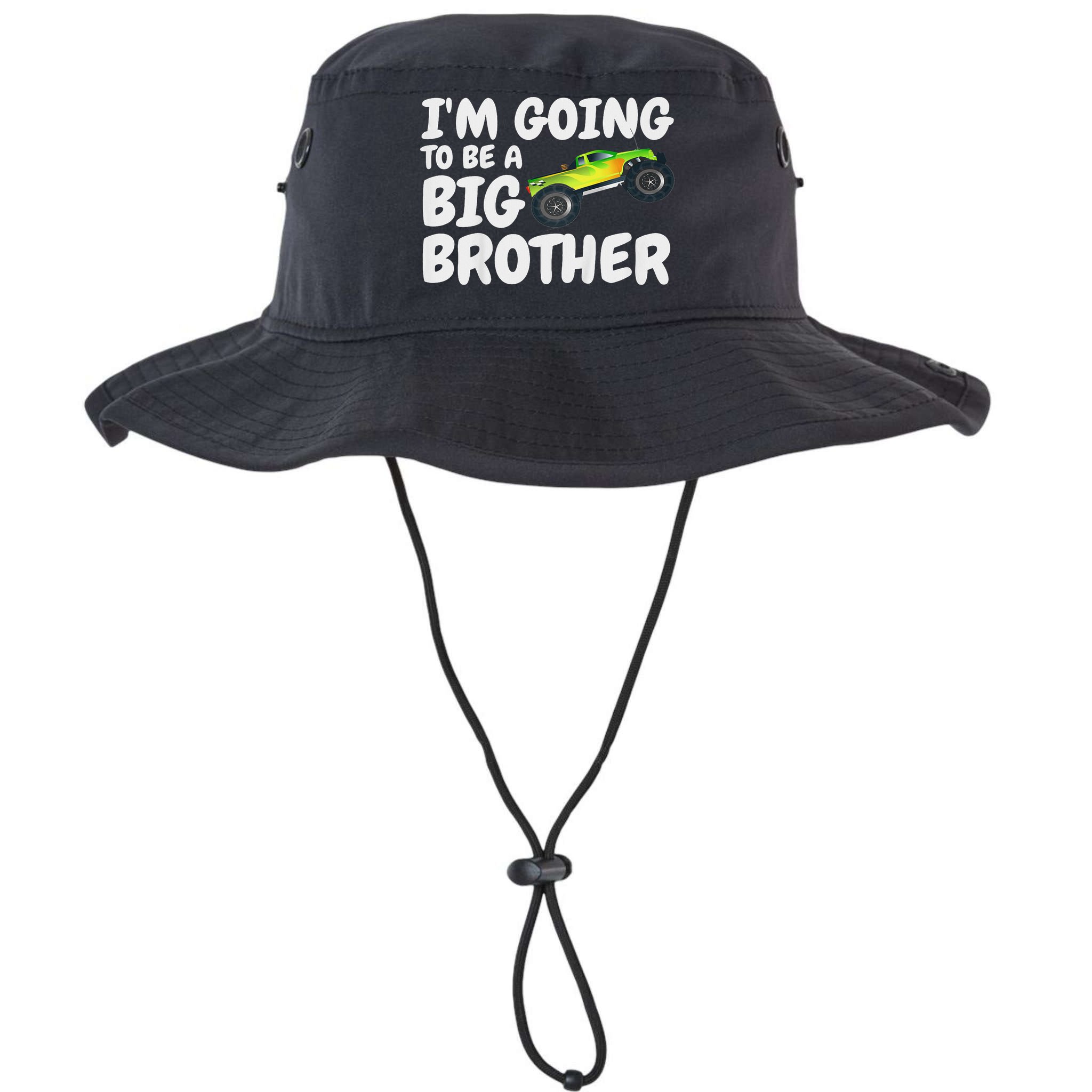 I'm Going To Be A Big Brother Announcement Monster Truck Car Bucket Hat