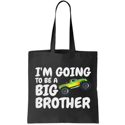 I'm Going To Be A Big Brother Announcement Monster Truck Car Bag