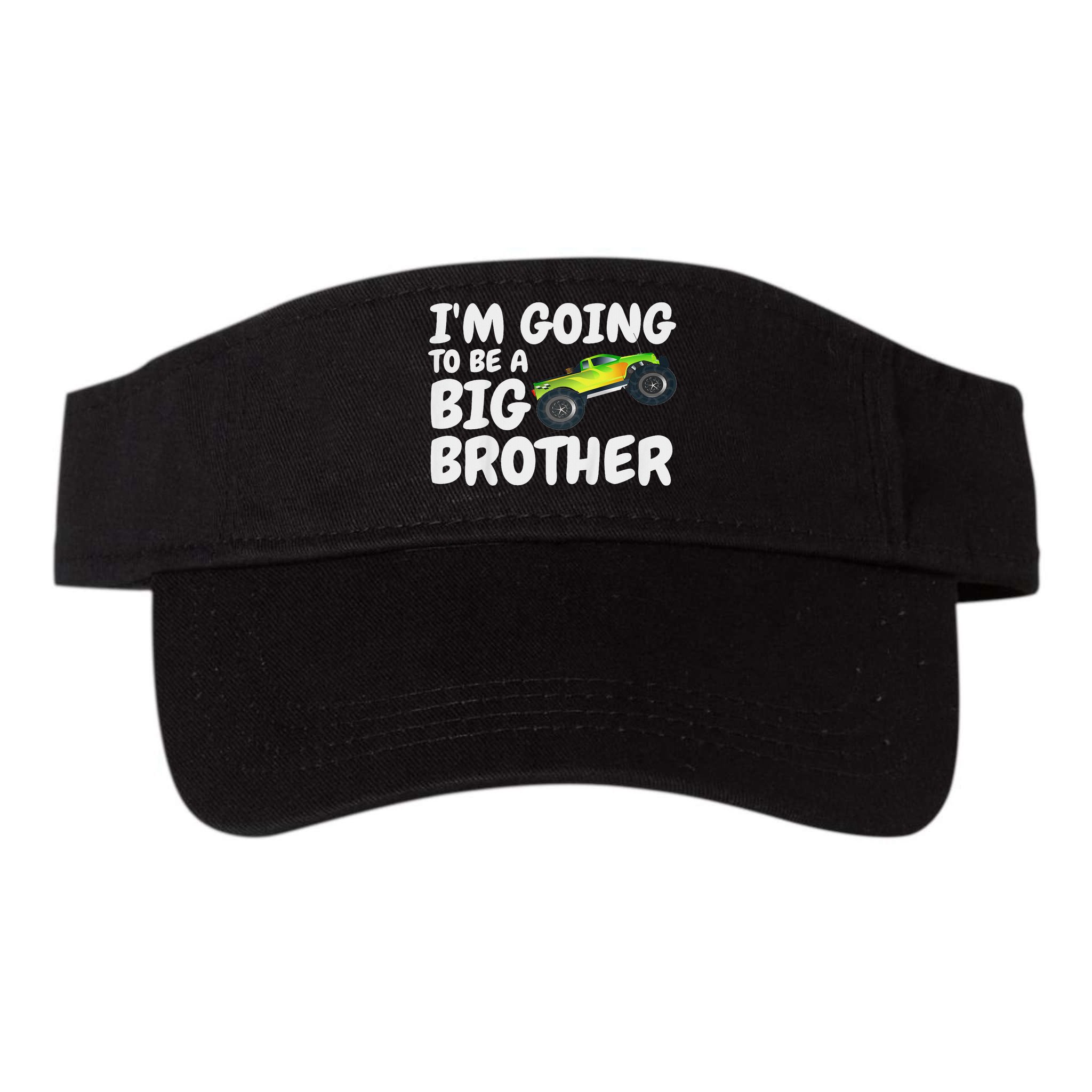 I'm Going To Be A Big Brother Announcement Monster Truck Car Visor