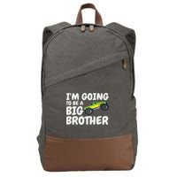 I'm Going To Be A Big Brother Announcement Monster Truck Car Cotton Canvas Backpack