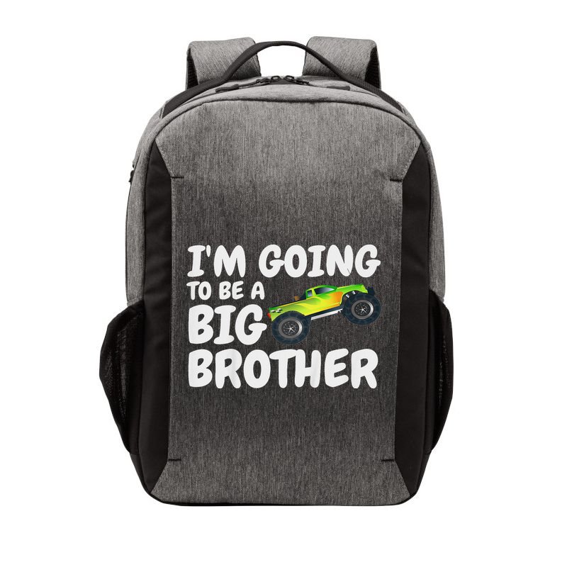 I'm Going To Be A Big Brother Announcement Monster Truck Car Vector Backpack