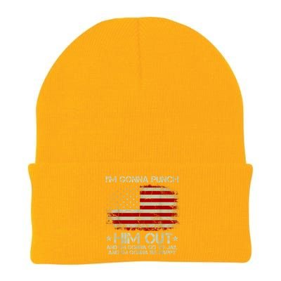 I'm Gonna Punch Him Out I'm Gonna Go To Jail Nancy Pelosi Knit Cap Winter Beanie