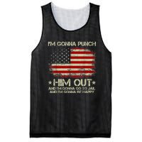 I'm Gonna Punch Him Out I'm Gonna Go To Jail Nancy Pelosi Mesh Reversible Basketball Jersey Tank