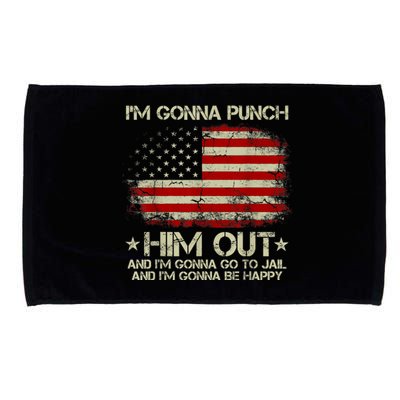 I'm Gonna Punch Him Out I'm Gonna Go To Jail Nancy Pelosi Microfiber Hand Towel