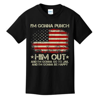 I'm Gonna Punch Him Out I'm Gonna Go To Jail Nancy Pelosi Kids T-Shirt