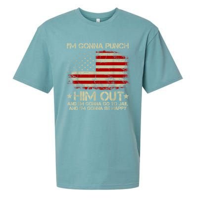 I'm Gonna Punch Him Out I'm Gonna Go To Jail Nancy Pelosi Sueded Cloud Jersey T-Shirt