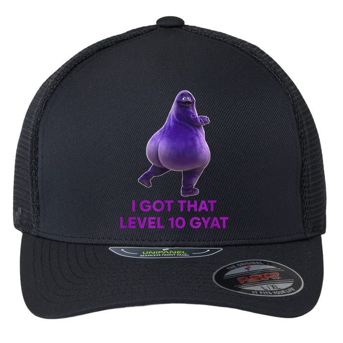 I Got That Level 10 Gyat Gyatt Meme Funny Gift Flexfit Unipanel Trucker Cap