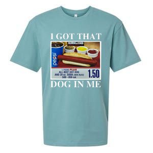 I Got That Dog In Me Keep 150 Dank Meme Costco Hot Dog Combo Sueded Cloud Jersey T-Shirt