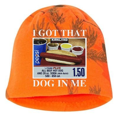 I Got That Dog In Me  Keep 150 Dank Meme Costco Hot Dog Combo Kati - Camo Knit Beanie