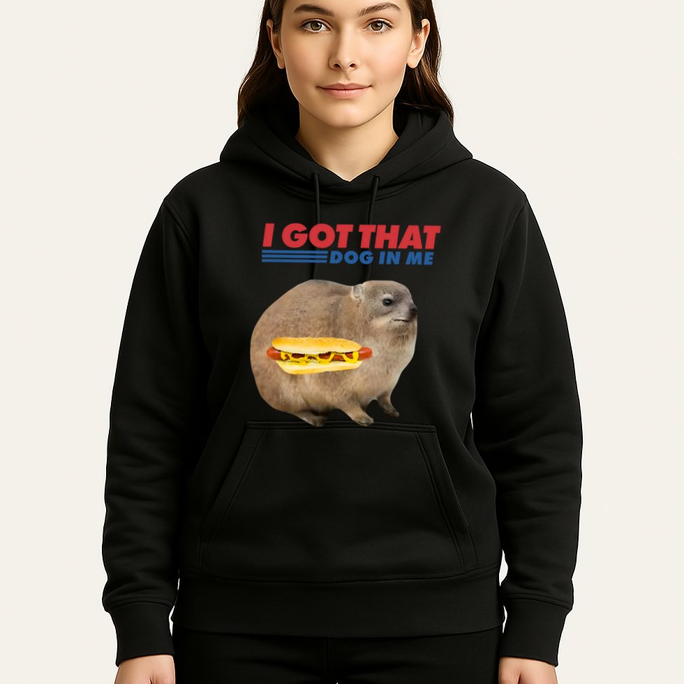 I Got That Dog In Me Hyrax Animal Funny Design Hoodie