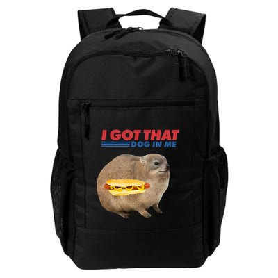 I Got That Dog In Me Hyrax Animal Funny Design Backpack