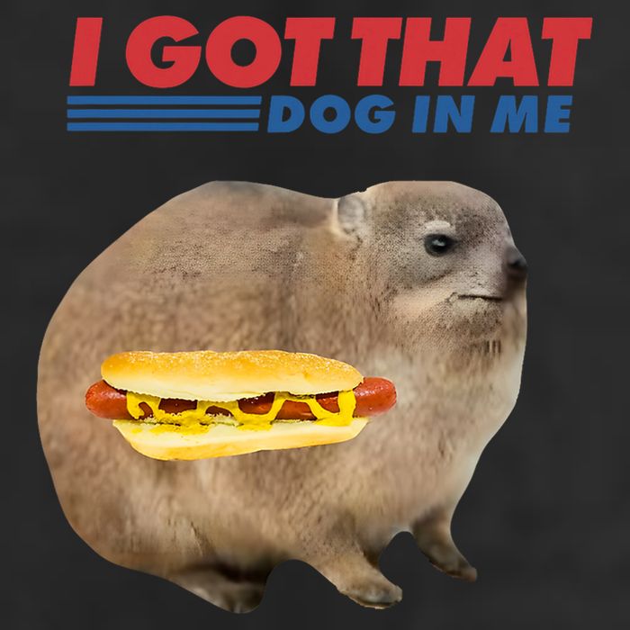 I Got That Dog In Me Hyrax Animal Funny Design Adult Drive Performance Visor