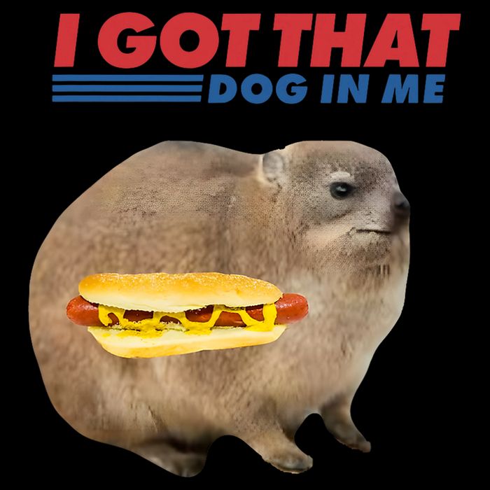 I Got That Dog In Me Hyrax Animal Funny Design 16 in Basic Backpack