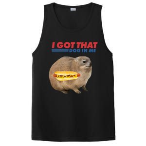 I Got That Dog In Me Hyrax Animal Funny Design PosiCharge Competitor Tank