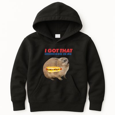 I Got That Dog In Me Hyrax Animal Funny Design Kids Hoodie