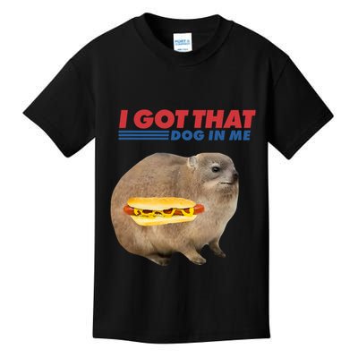 I Got That Dog In Me Hyrax Animal Funny Design Kids T-Shirt