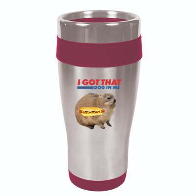 I Got That Dog In Me Hyrax Animal Funny Design 16oz Travel Tumbler